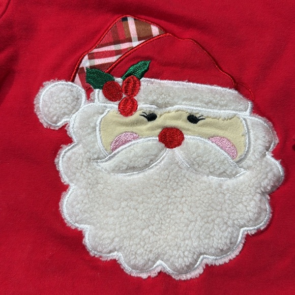 Marie Nicole 1 piece Christmas outfit. Santa face on front. Size 0-3. - Picture 2 of 5